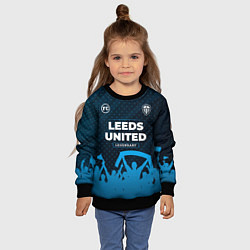 Свитшот детский Leeds United legendary форма фанатов, цвет: 3D-черный — фото 2