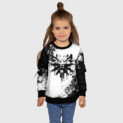Свитшот детский The Witcher логотип и краска, цвет: 3D-черный — фото 2
