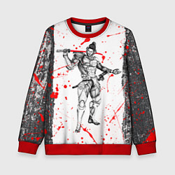 Свитшот детский Metal gear rising blood, цвет: 3D-красный