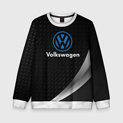 Свитшот детский Volkswagen абстракция, цвет: 3D-белый