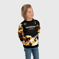 Свитшот детский Tottenham legendary sport fire, цвет: 3D-черный — фото 2