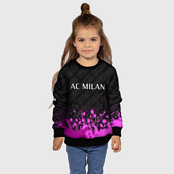 Свитшот детский AC Milan pro football: символ сверху, цвет: 3D-черный — фото 2