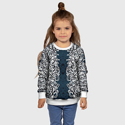 Свитшот детский Белый шум, цвет: 3D-белый — фото 2