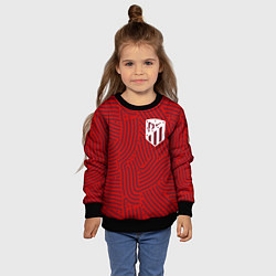 Свитшот детский Atletico Madrid отпечатки, цвет: 3D-черный — фото 2