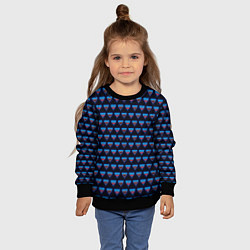 Свитшот детский Poppy Playtime - Huggy Wuggy Pattern - без логотип, цвет: 3D-черный — фото 2