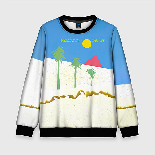 Детский свитшот Boys Dont Cry - The Cure / 3D-Черный – фото 1