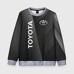 Детский свитшот Toyota - серая абстракция