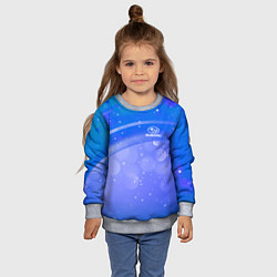 Свитшот детский Субару - sport, цвет: 3D-меланж — фото 2
