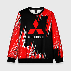 Свитшот детский Mitsubishi - краска, цвет: 3D-черный