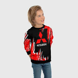 Свитшот детский Mitsubishi - краска, цвет: 3D-черный — фото 2