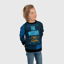 Свитшот детский Игра The Witcher: pro gaming, цвет: 3D-черный — фото 2