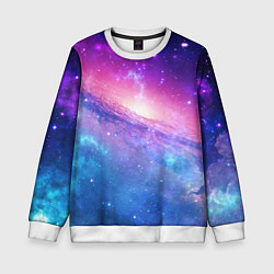 Свитшот детский Космическая воронка, цвет: 3D-белый