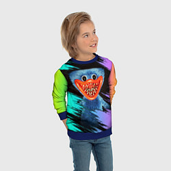 Свитшот детский Зубастый Хагги Вагги, цвет: 3D-синий — фото 2