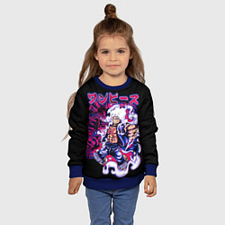 Свитшот детский Луффи 5 гир - One Piece, цвет: 3D-синий — фото 2