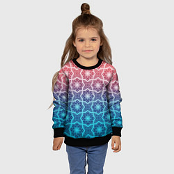 Свитшот детский Восточная мозаика, цвет: 3D-черный — фото 2
