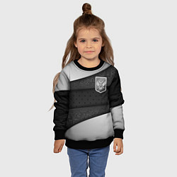 Свитшот детский Черно-белый герб России, цвет: 3D-черный — фото 2