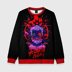 Свитшот детский Cult of the lamb - самый милый культ, цвет: 3D-красный