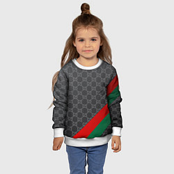 Свитшот детский В стиле gucci, цвет: 3D-белый — фото 2