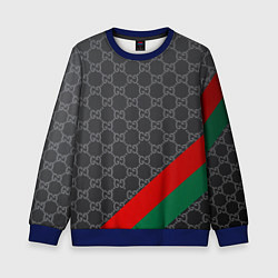 Свитшот детский В стиле gucci, цвет: 3D-синий