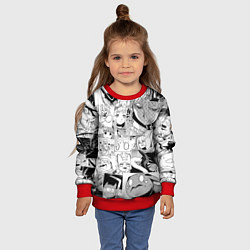 Свитшот детский Да я паук и что с того pattern, цвет: 3D-красный — фото 2
