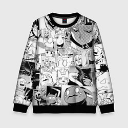 Свитшот детский Да я паук и что с того pattern, цвет: 3D-черный