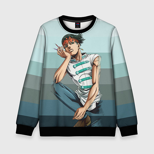 Детский свитшот Рохан Кишибе - художник / 3D-Черный – фото 1