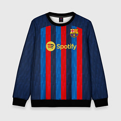 Свитшот детский Левандовский Барселона форма 20222023, цвет: 3D-черный