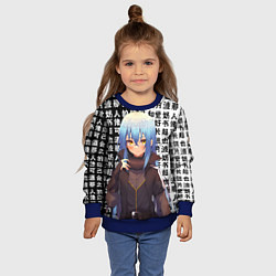 Свитшот детский Римуру - О моём перерождении в слизь, цвет: 3D-синий — фото 2