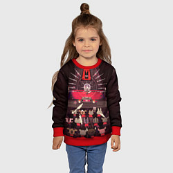 Свитшот детский Cult of the Lamb - Обряд, цвет: 3D-красный — фото 2