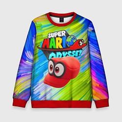 Свитшот детский Super Mario Odyssey - Nintendo - Бейсболка, цвет: 3D-красный