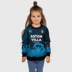 Свитшот детский Aston Villa legendary форма фанатов, цвет: 3D-черный — фото 2