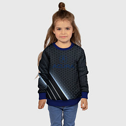 Свитшот детский Acura абстракция, цвет: 3D-синий — фото 2