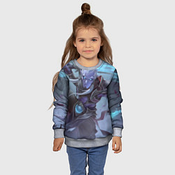 Свитшот детский Фантом ассасин, цвет: 3D-меланж — фото 2