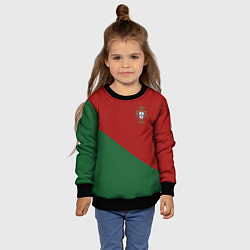 Свитшот детский Сборная Португалии форма для чемпионата мира 2022, цвет: 3D-черный — фото 2