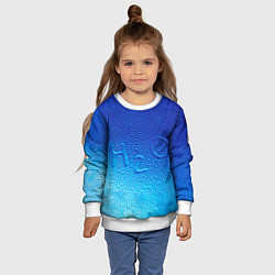 Свитшот детский Вода - H2O, цвет: 3D-белый — фото 2