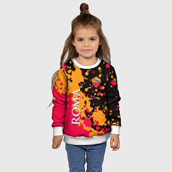 Свитшот детский Roma Краска, цвет: 3D-белый — фото 2