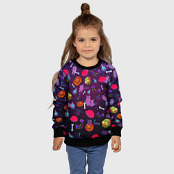 Свитшот детский Это Хэллоуин, цвет: 3D-черный — фото 2
