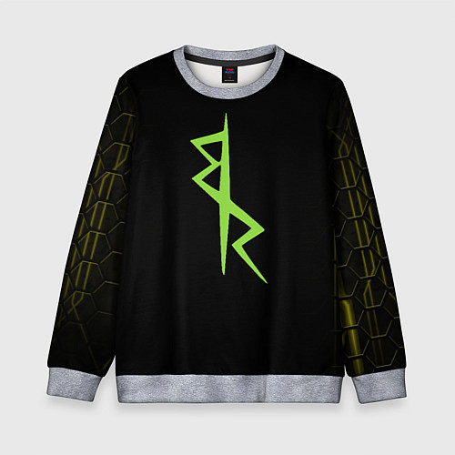 Детский свитшот Киберпанк - Команда Дэвида / 3D-Меланж – фото 1