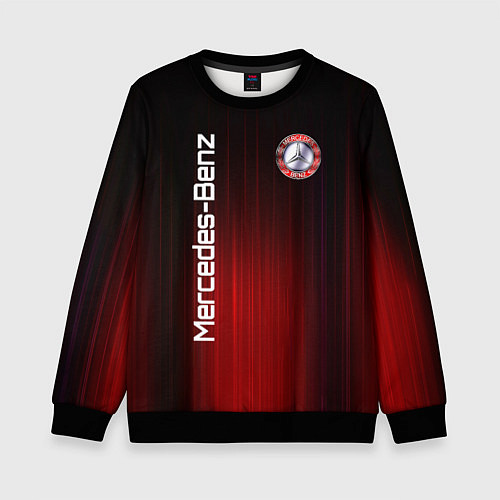 Детский свитшот Mercedes-Benz art / 3D-Черный – фото 1