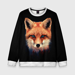 Свитшот детский Хитрый лис, цвет: 3D-белый