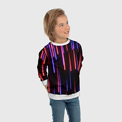 Свитшот детский Метеоритный дождь, цвет: 3D-белый — фото 2