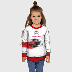 Свитшот детский Ситроен спорт - эскиз, цвет: 3D-красный — фото 2