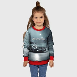 Свитшот детский Mercedes AMG - Motorsport, цвет: 3D-красный — фото 2