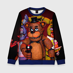 Свитшот детский Пять ночей Фредди, цвет: 3D-синий