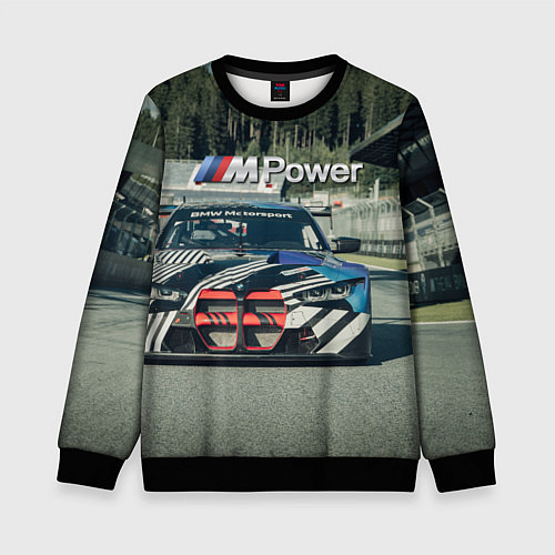 Детский свитшот BMW M Power - Motorsport - Racing team / 3D-Черный – фото 1