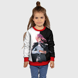 Свитшот детский Макима - Два цвета - Человек бензопила, цвет: 3D-красный — фото 2