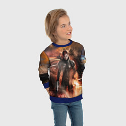 Свитшот детский Mass Effect N7 - Jane Shepard, цвет: 3D-синий — фото 2