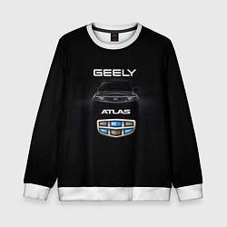 Свитшот детский Geely Атлас, цвет: 3D-белый