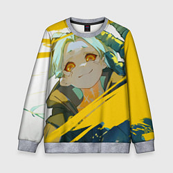 Детский свитшот Киберпанк: Бегущие по краю Ребекка