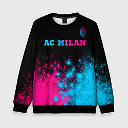 Детский свитшот AC Milan - neon gradient: символ сверху